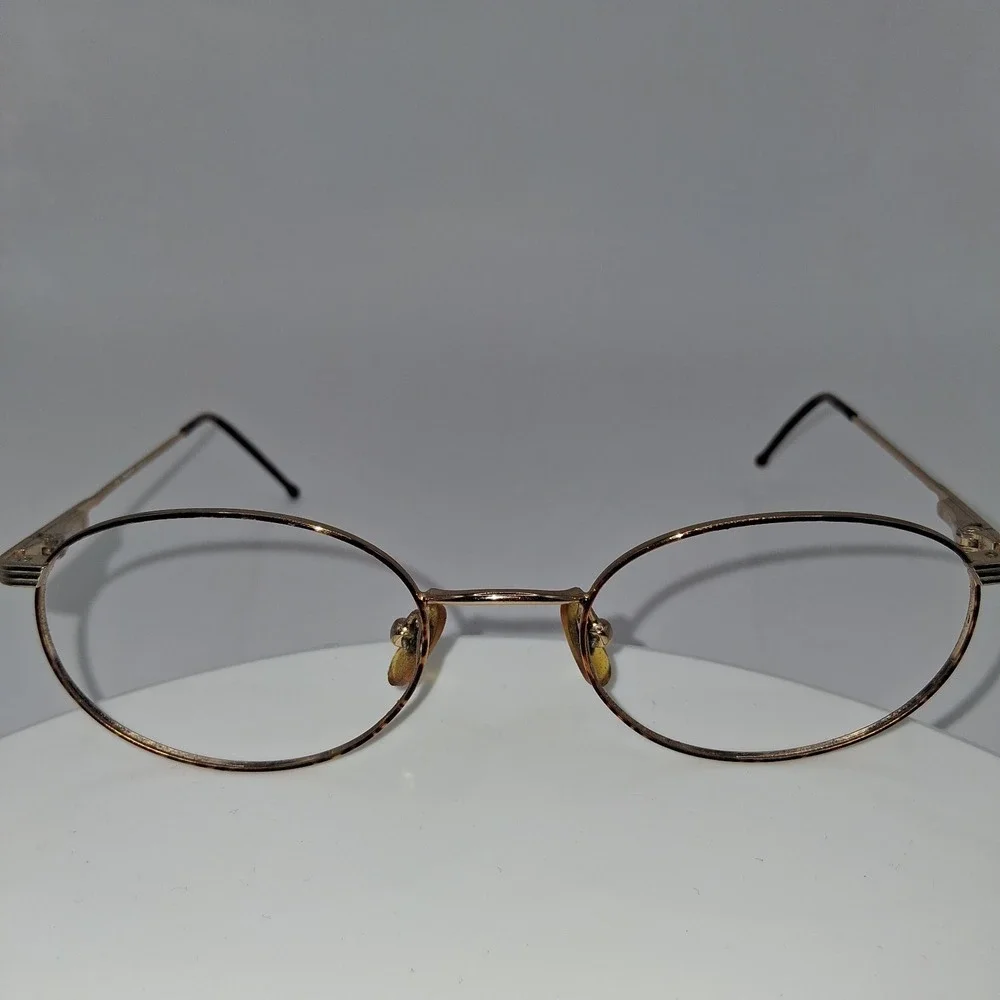 ZIMCO Gold Oval Full Rim Eyeglass Frames 55-13-135 FRAMES ONLY